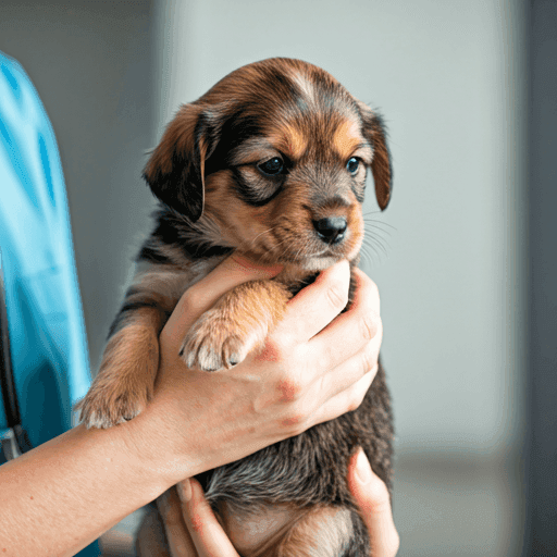 Dog in need of care